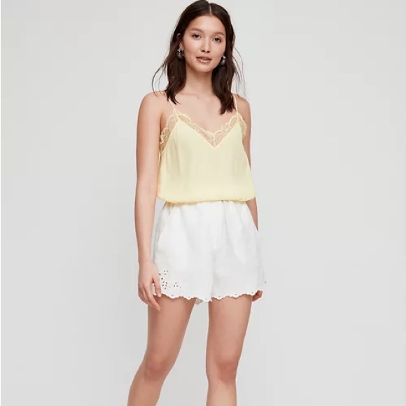 Aritzia Wilfred Free Women's black Agyness lace crop tank top - Picture 8 of 8